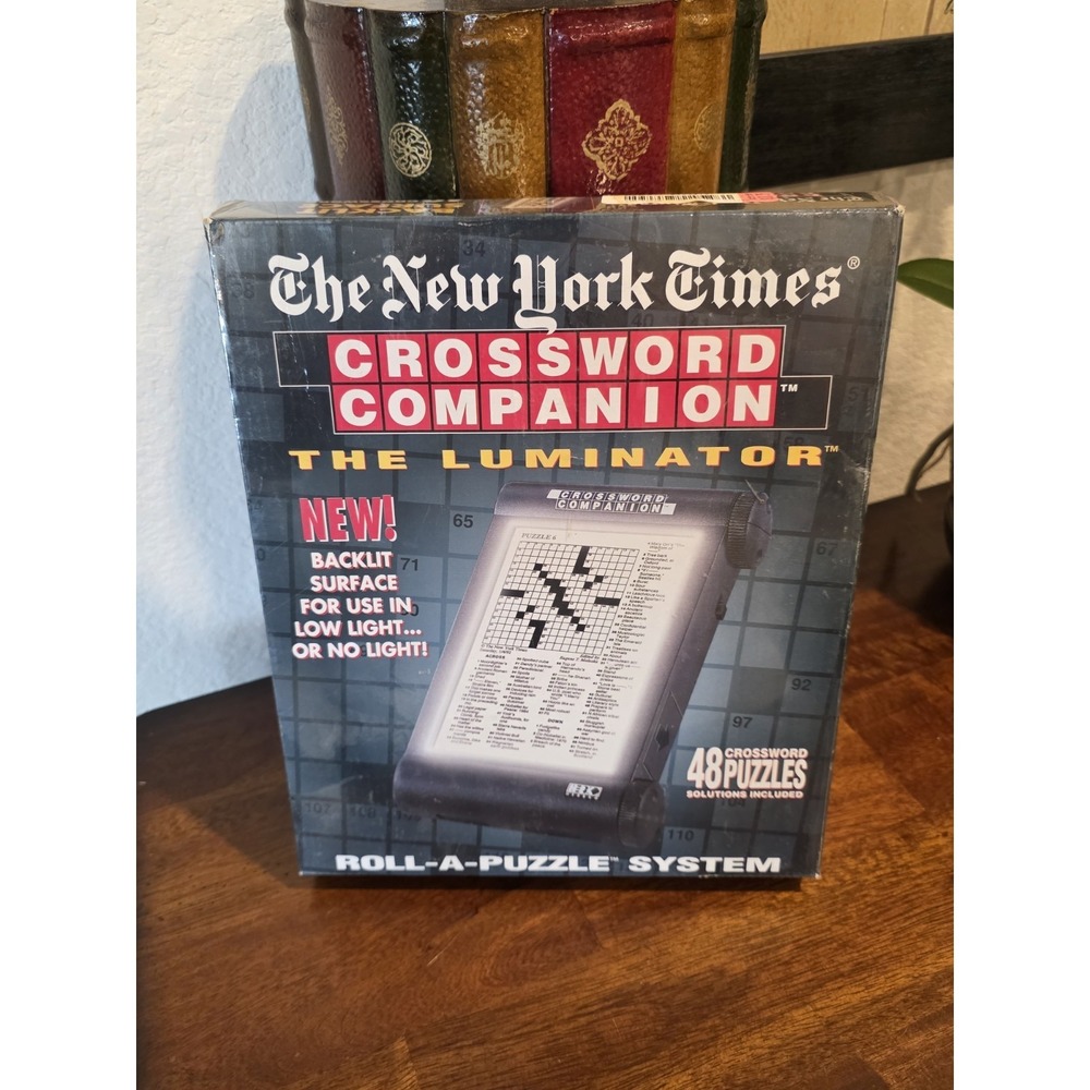 The New York Times Crossword Companion Roll-A-Puzzle with The Luminator - NEW